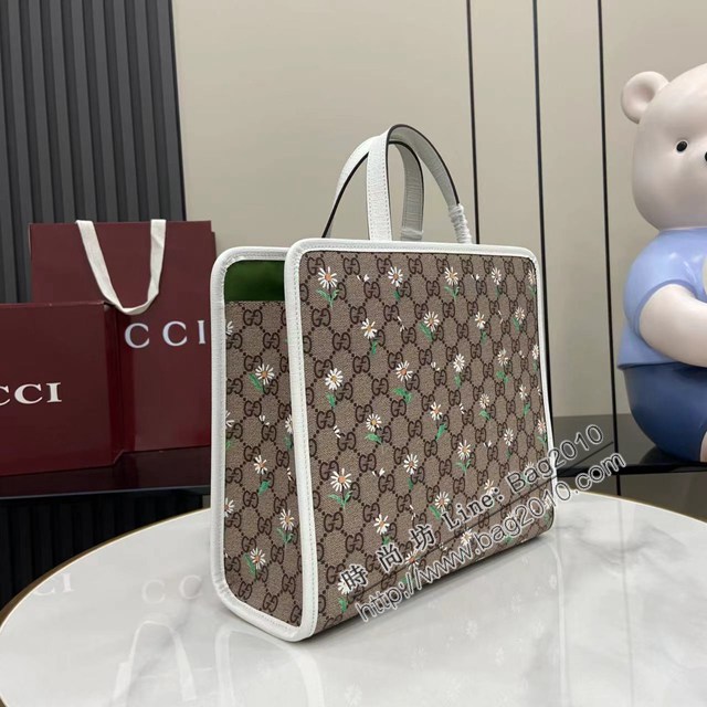 Gucci專櫃古馳2025早春兒童系列最新款動物印花手提托特包 jh2897型號：605614